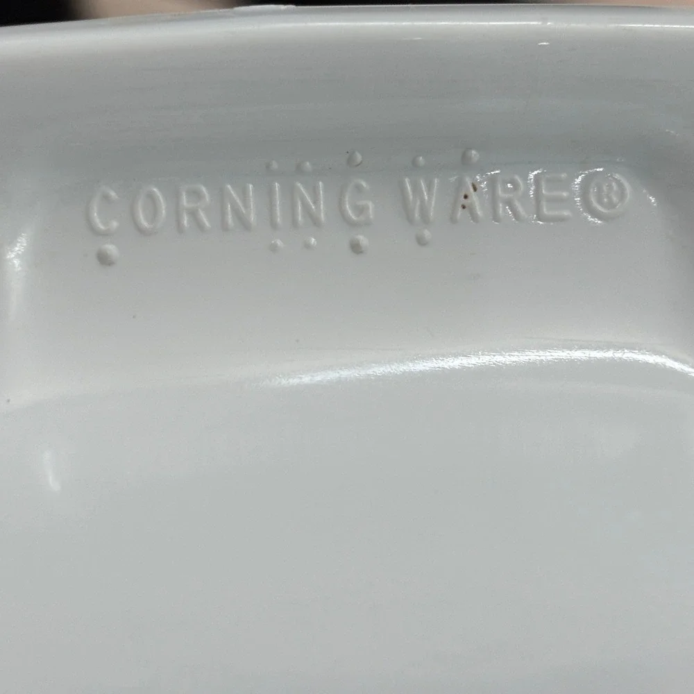 Corning Ware Just White 2.5 Liter Square Casserole Dish A-10-B Pyroceram